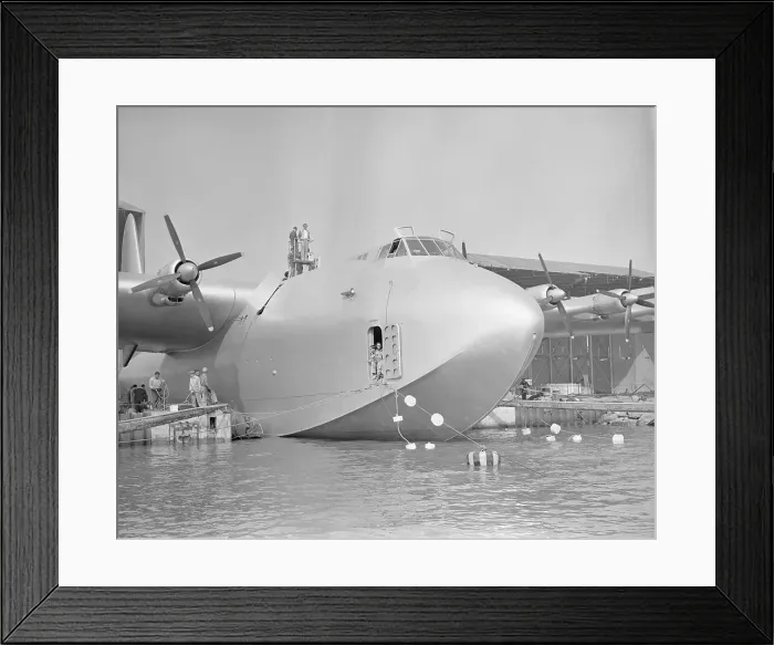 Framed Print : Howard Hughes Atop The Spruce Goose Framed Print : Howard Hughes Atop The Spruce Goose