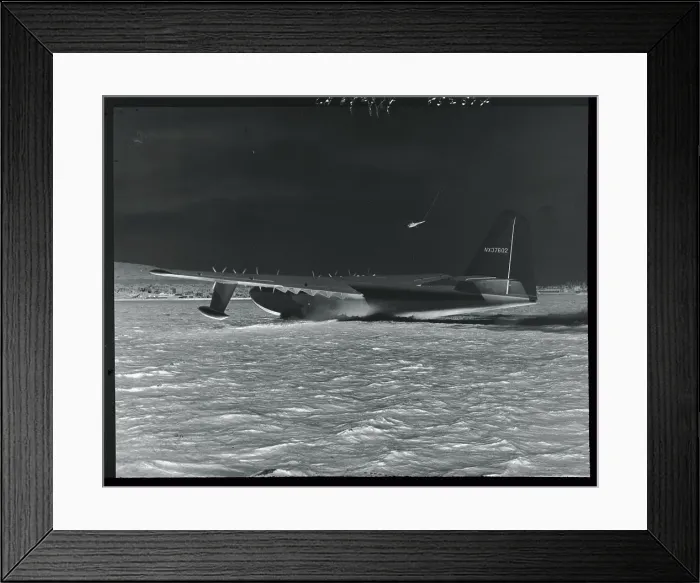Framed Print : Howard Hughes Piloting Flying Boat Framed Print : Howard Hughes Piloting Flying Boat
