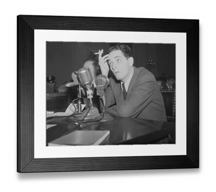 Framed Print : Screenwriter Ring Lardner Jr. Testifying Framed Print : Screenwriter Ring Lardner Jr. Testifying