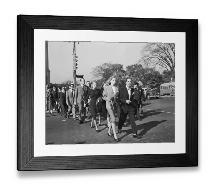 Framed Print : Film Stars Protesting Against Congressional Hearing Framed Print : Film Stars Protesting Against Congressional Hearing