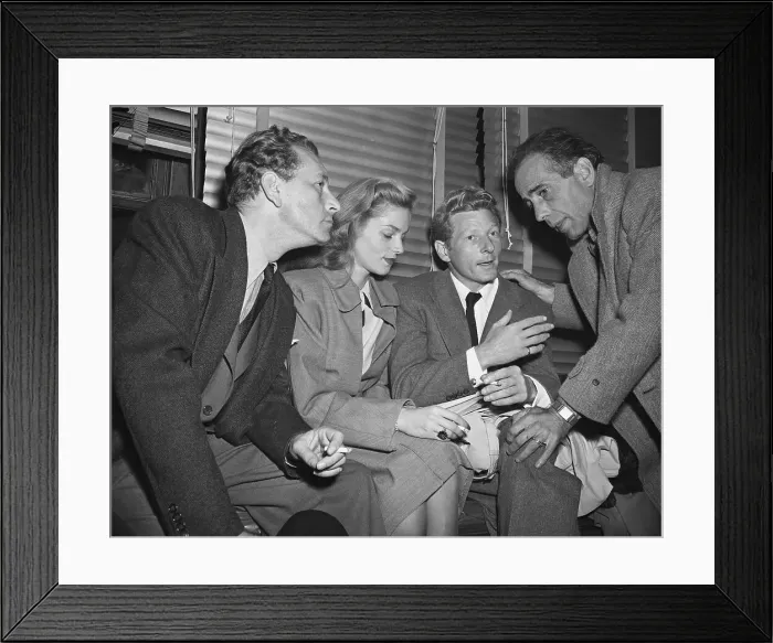 Framed Print : Paul Henried, Lauren Bacall, Danny Kaye, and Humphrey Bogart in Washington Framed Print : Paul Henried, Lauren Bacall, Danny Kaye, and Humphrey Bogart in Washington