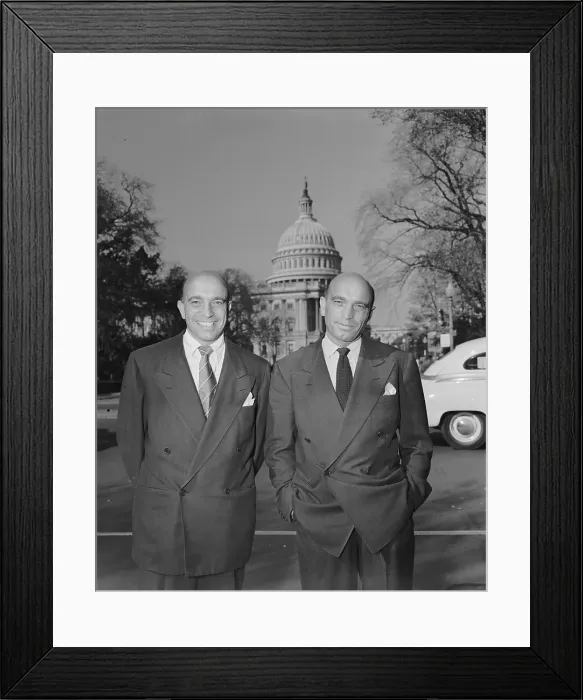 Framed Print : Julius and Philips Epstein Smiling Framed Print : Julius and Philips Epstein Smiling