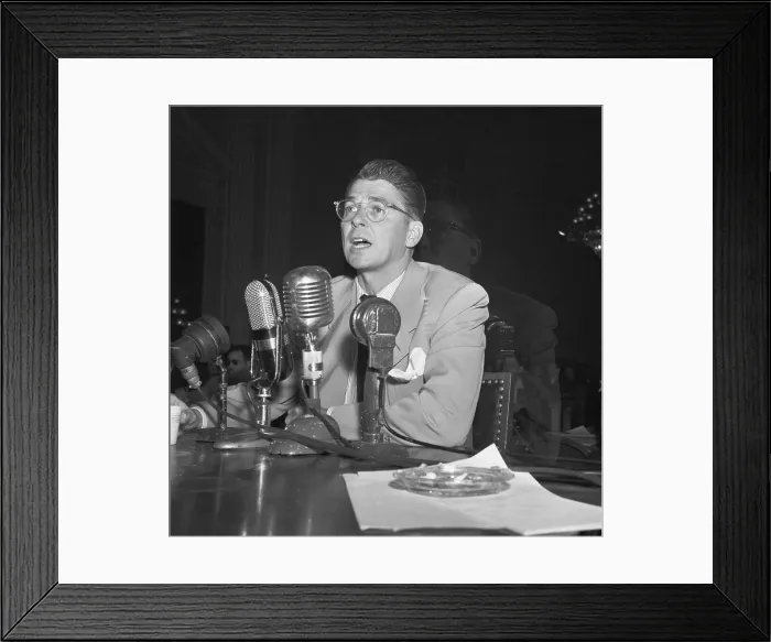 Framed Print : Actor Ronald Reagan Testifying Before House Committee Framed Print : Actor Ronald Reagan Testifying Before House Committee