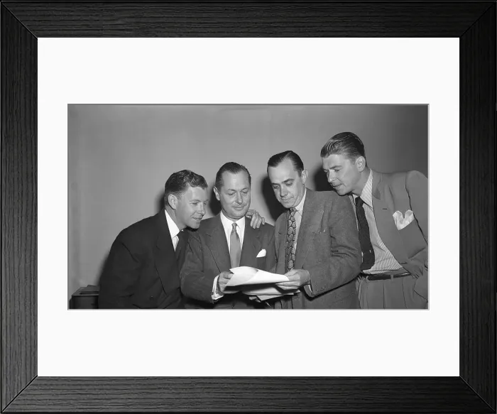 Framed Print : Actors at HUAC Session