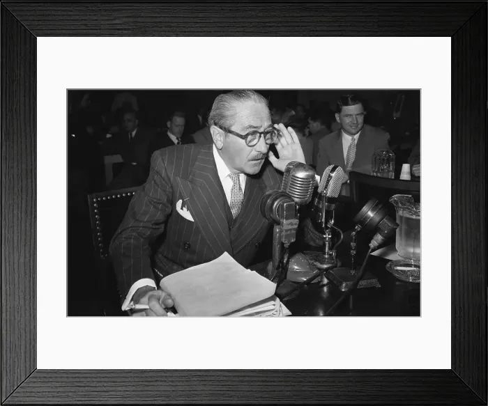 Framed Print : Adolphe Menjou Testifying Framed Print : Adolphe Menjou Testifying