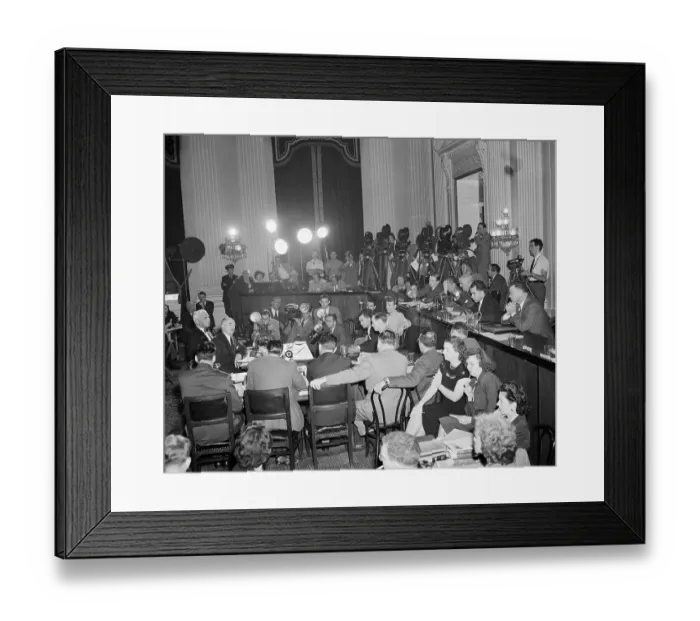 Framed Print : House Un-American Activities Committee in Action Framed Print : House Un-American Activities Committee in Action