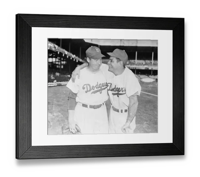 Framed Print : Hugh Casey with Cookie Lavagetto Framed Print : Hugh Casey with Cookie Lavagetto