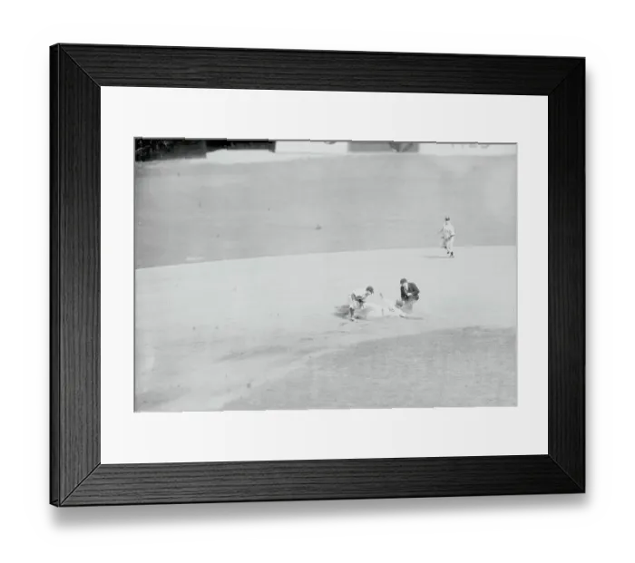 Framed Print : Pete Reiser Out on Second Base Framed Print : Pete Reiser Out on Second Base