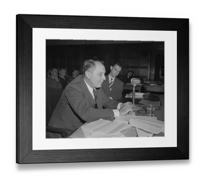 Framed Print : Juan Trippe Testifying Before Senate Framed Print : Juan Trippe Testifying Before Senate