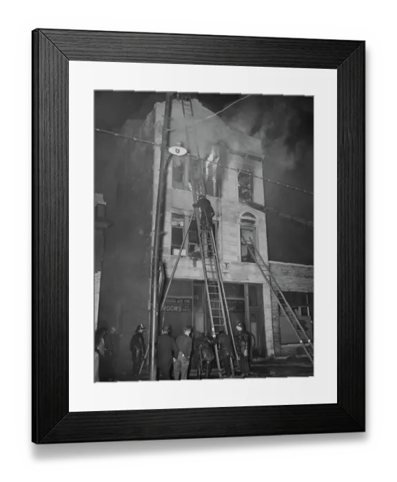 Framed Print : Deadly Rooming House Fire Framed Print : Deadly Rooming House Fire