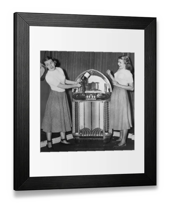 Framed Print : Models Christening New Jukebox W / Champag Framed Print : Models Christening New Jukebox W / Champag