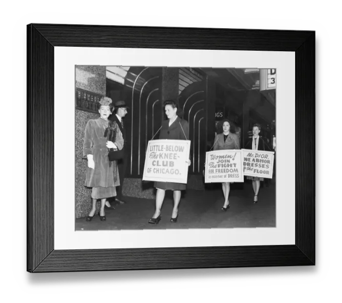 Framed Print : Women Picket Long Skirts Framed Print : Women Picket Long Skirts