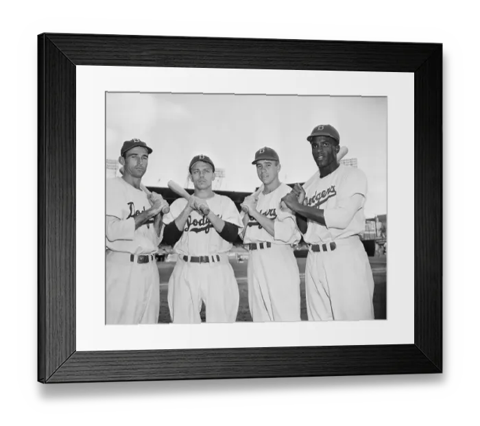 Framed Print : Hitters of the1947 Brooklyn Dodgers Framed Print : Hitters of the1947 Brooklyn Dodgers
