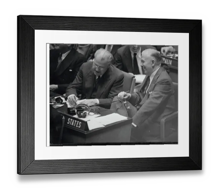 Framed Print : George C. Marshall and Warren R. Austin Framed Print : George C. Marshall and Warren R. Austin
