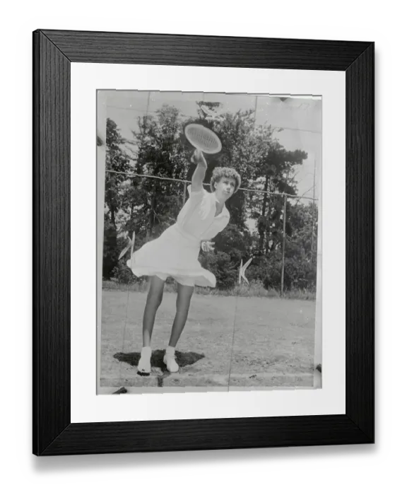 Framed Print : Doris Hart Playing Tennis Framed Print : Doris Hart Playing Tennis