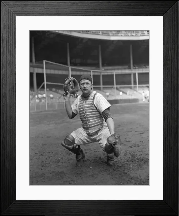 Framed Print : Portrait of Ralph Houk Wearing Catcher Uniform Framed Print : Portrait of Ralph Houk Wearing Catcher Uniform