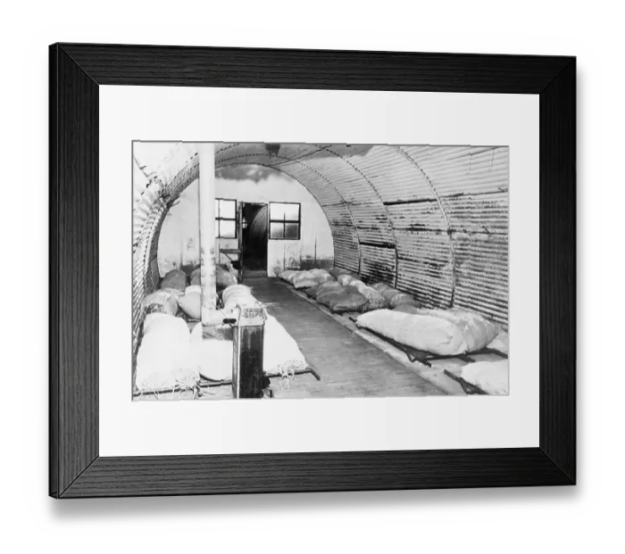 Framed Print : Interior View of a Sleeping Hut Framed Print : Interior View of a Sleeping Hut