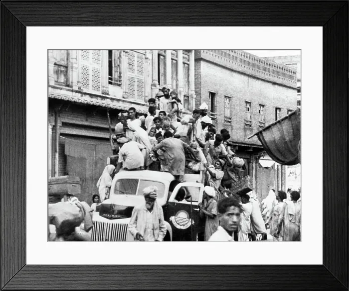 Framed Print : Soldiers and Crowd Piled on Top of Car Framed Print : Soldiers and Crowd Piled on Top of Car