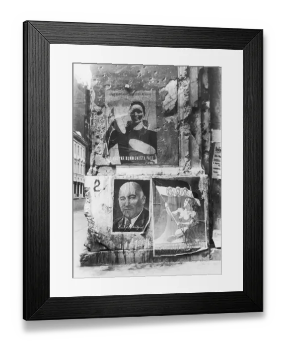 Framed Print : Hungarian Election Posters Framed Print : Hungarian Election Posters