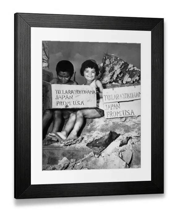 Framed Print : Aid From Across the Ocean Framed Print : Aid From Across the Ocean