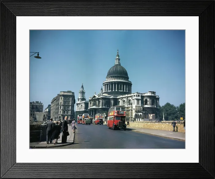 Framed Print : St. Paul's Cathedral Surrounded by Bomb Sites 1947 Framed Print : St. Paul's Cathedral Surrounded by Bomb Sites 1947