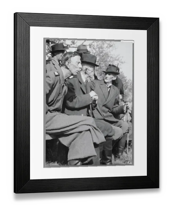 Framed Print : Royal Members Conversing Framed Print : Royal Members Conversing