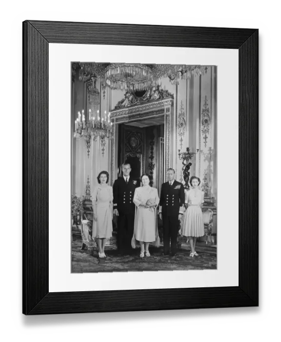 Framed Print : Royal Family and Prince Philip in Palace Room Framed Print : Royal Family and Prince Philip in Palace Room