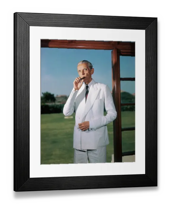 Framed Print : Portrait of Mohammed Ali Jinnah