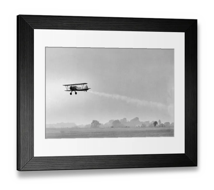 Framed Print : Plane Taking Off for DDT Dispersal Flight Framed Print : Plane Taking Off for DDT Dispersal Flight