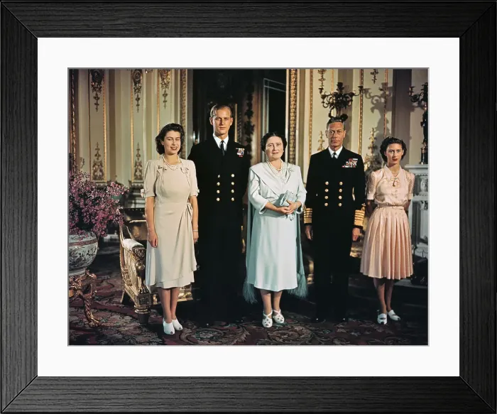 Framed Print : Princess Elizabeth with Family Framed Print : Princess Elizabeth with Family