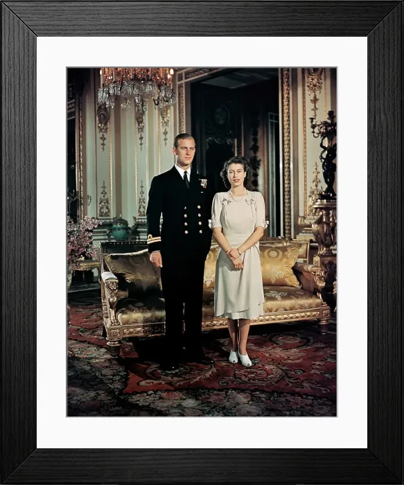 Framed Print : Princess Elizabeth and Prince Philip Framed Print : Princess Elizabeth and Prince Philip