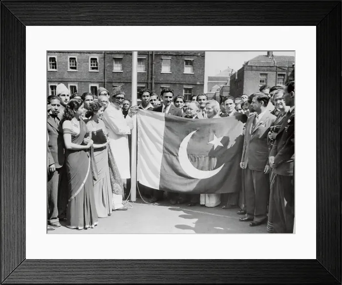 Framed Print : India Citizens Raising Pakistan Flag Framed Print : India Citizens Raising Pakistan Flag