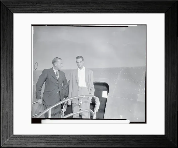 Framed Print : Howard Hughes Talking with Harry P Cain Framed Print : Howard Hughes Talking with Harry P Cain