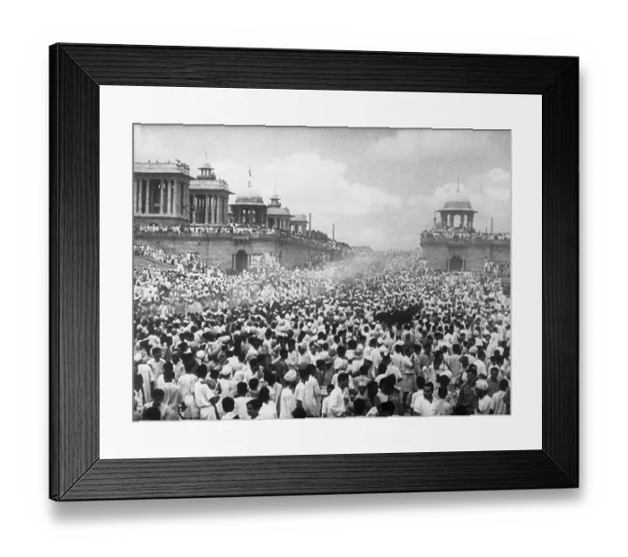 Framed Print : British India Partitioned