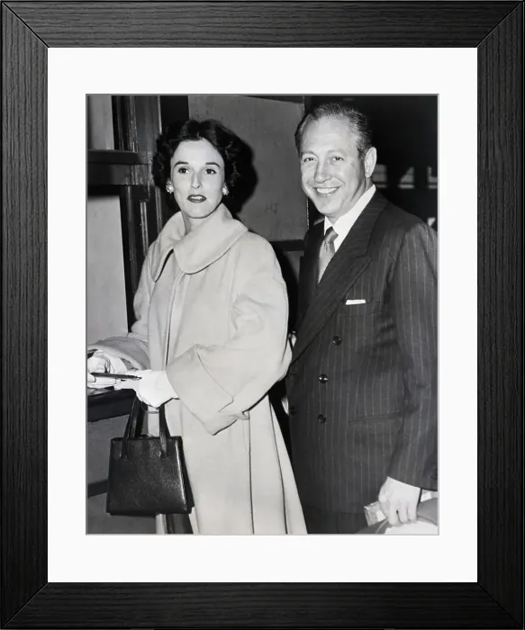 Framed Print : William S. Paley And New Wife Framed Print : William S. Paley And New Wife