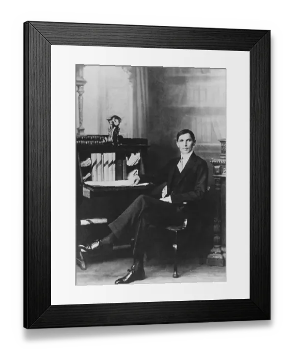 Framed Print : Portrait of Mohammed Ali Jinnah Framed Print : Portrait of Mohammed Ali Jinnah