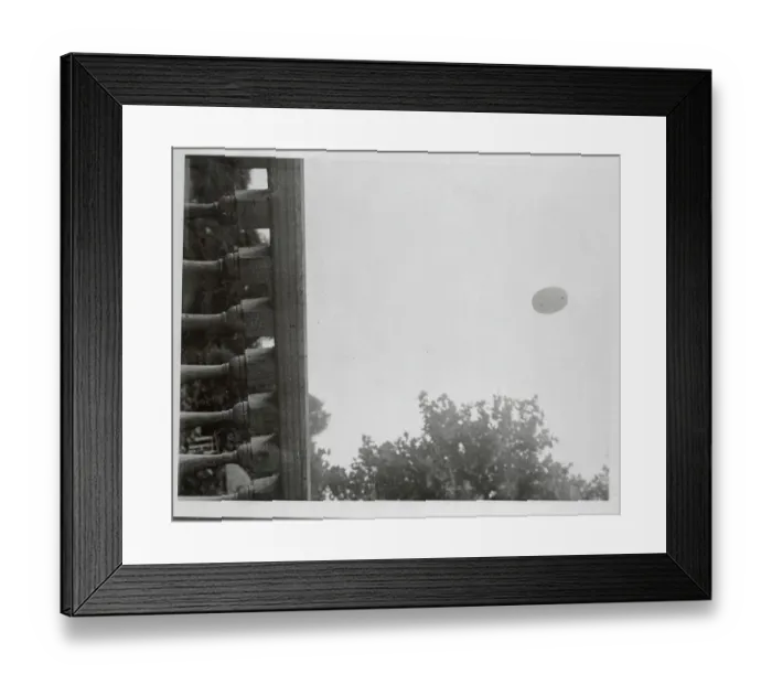 Framed Print : View of Bright Object in Sky