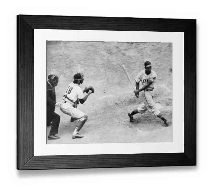 Framed Print : Larry Doby Shown Having Just Struck Out Framed Print : Larry Doby Shown Having Just Struck Out