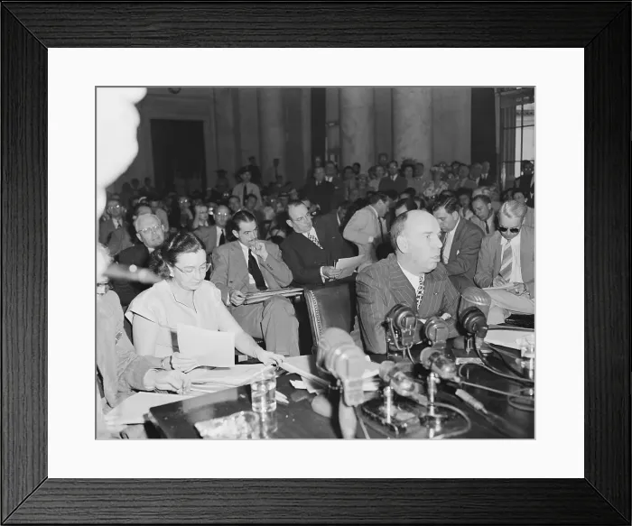 Framed Print : Owen Brewster at Hughes Trial Framed Print : Owen Brewster at Hughes Trial