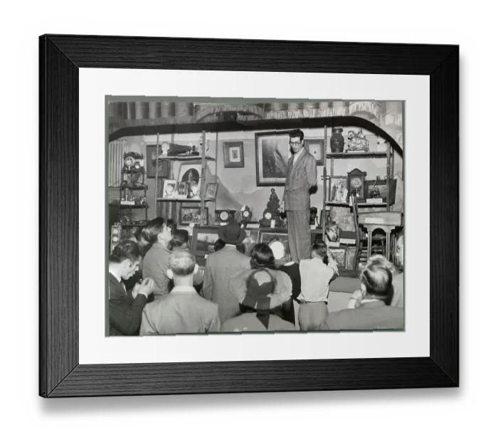 Framed Print : Relics from Collyer Mansion Being Sold at Auction Framed Print : Relics from Collyer Mansion Being Sold at Auction