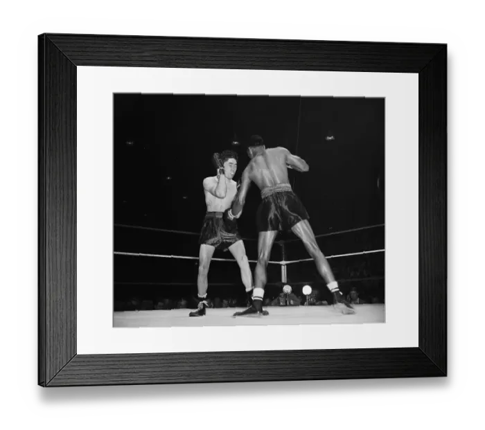 Framed Print : Sugar Ray Robinson and Jimmy Doyle Framed Print : Sugar Ray Robinson and Jimmy Doyle