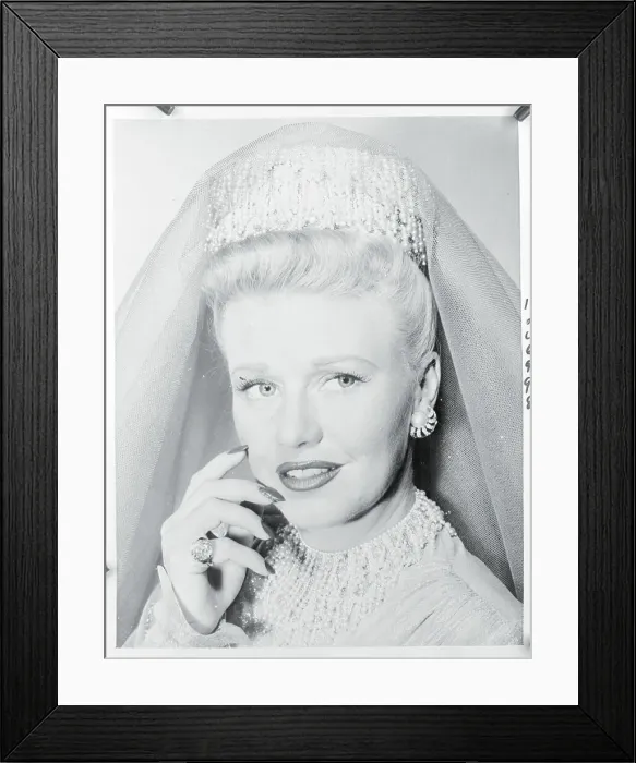 Framed Print : Portrait of Ginger Rogers Framed Print : Portrait of Ginger Rogers