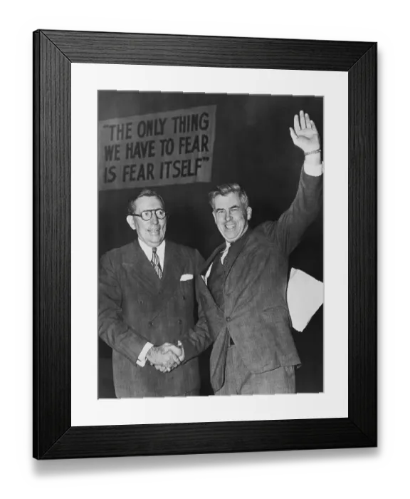 Framed Print : Henry Wallace and Claude Pepper Shaking Hands Framed Print : Henry Wallace and Claude Pepper Shaking Hands