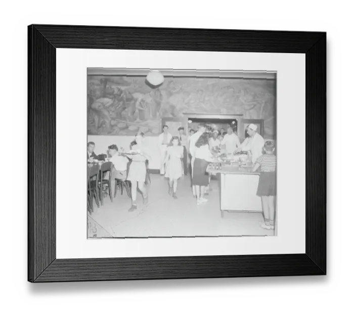 Framed Print : Immigrants at Ellis Island During Mealtime Framed Print : Immigrants at Ellis Island During Mealtime