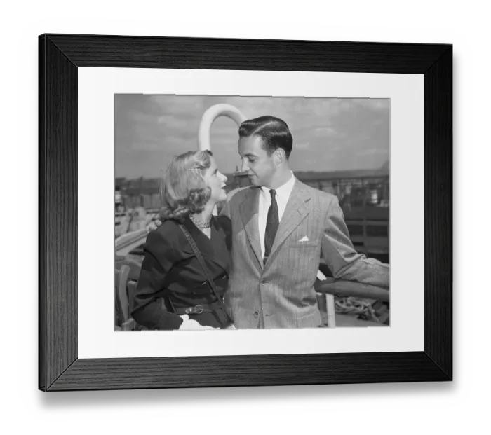 Framed Print : William Clay Ford Greeting Martha Firestone Framed Print : William Clay Ford Greeting Martha Firestone