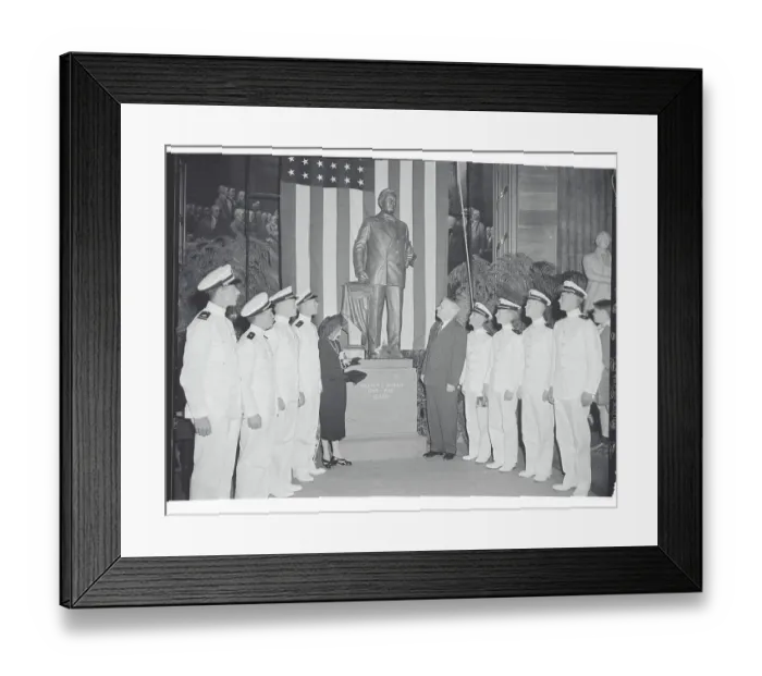 Framed Print : William Borah Statue Unveiling Framed Print : William Borah Statue Unveiling