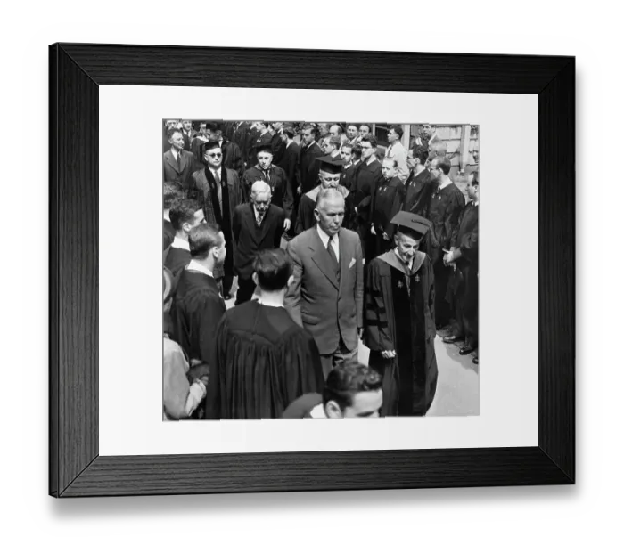 Framed Print : George Marshall Receiving Honor at Harvard Framed Print : George Marshall Receiving Honor at Harvard