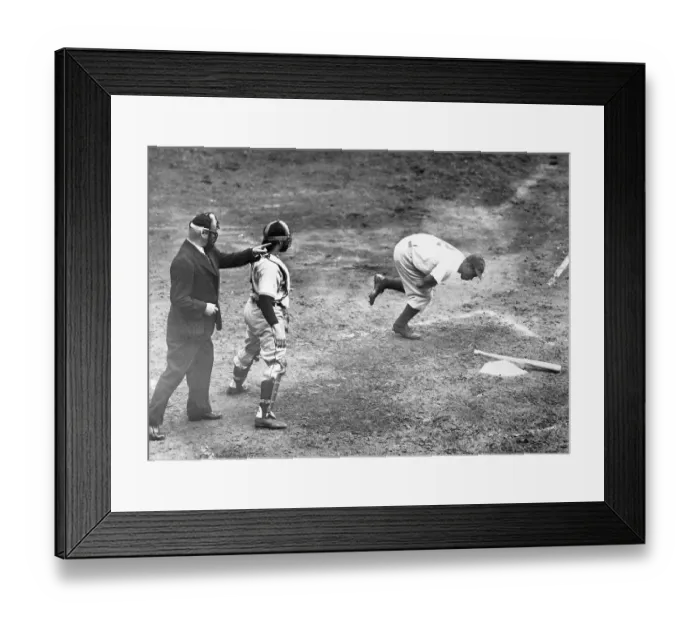 Framed Print : Jackie Robinson Holding Hit Arm Framed Print : Jackie Robinson Holding Hit Arm