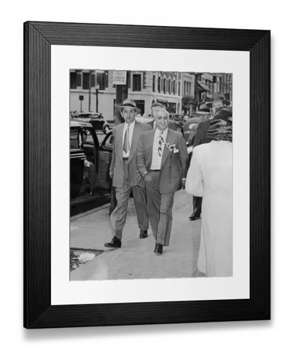 Framed Print : Walter Regan with Frankie Carbo Framed Print : Walter Regan with Frankie Carbo