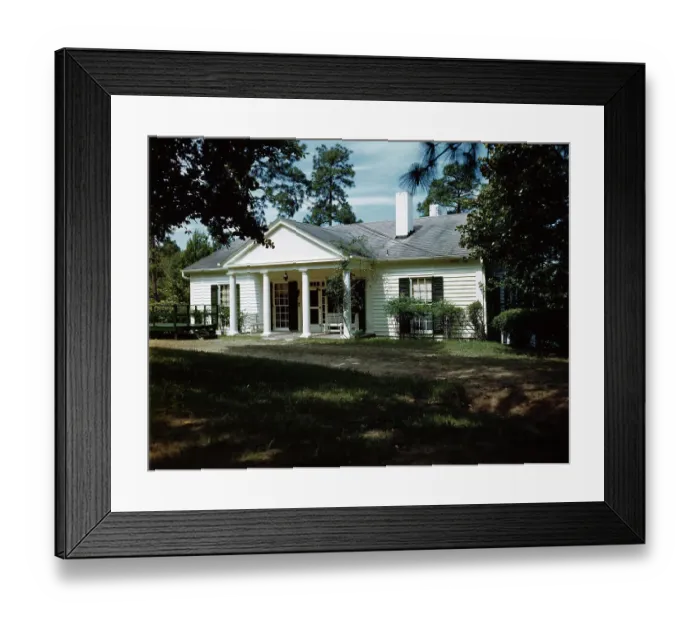 Framed Print : Exterior View of the Little White House Framed Print : Exterior View of the Little White House